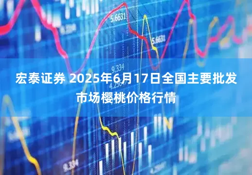 宏泰证券 2025年6月17日全国主要批发市场樱桃价格行情