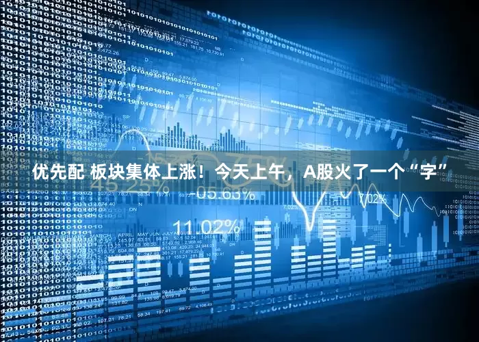 优先配 板块集体上涨！今天上午，A股火了一个“字”